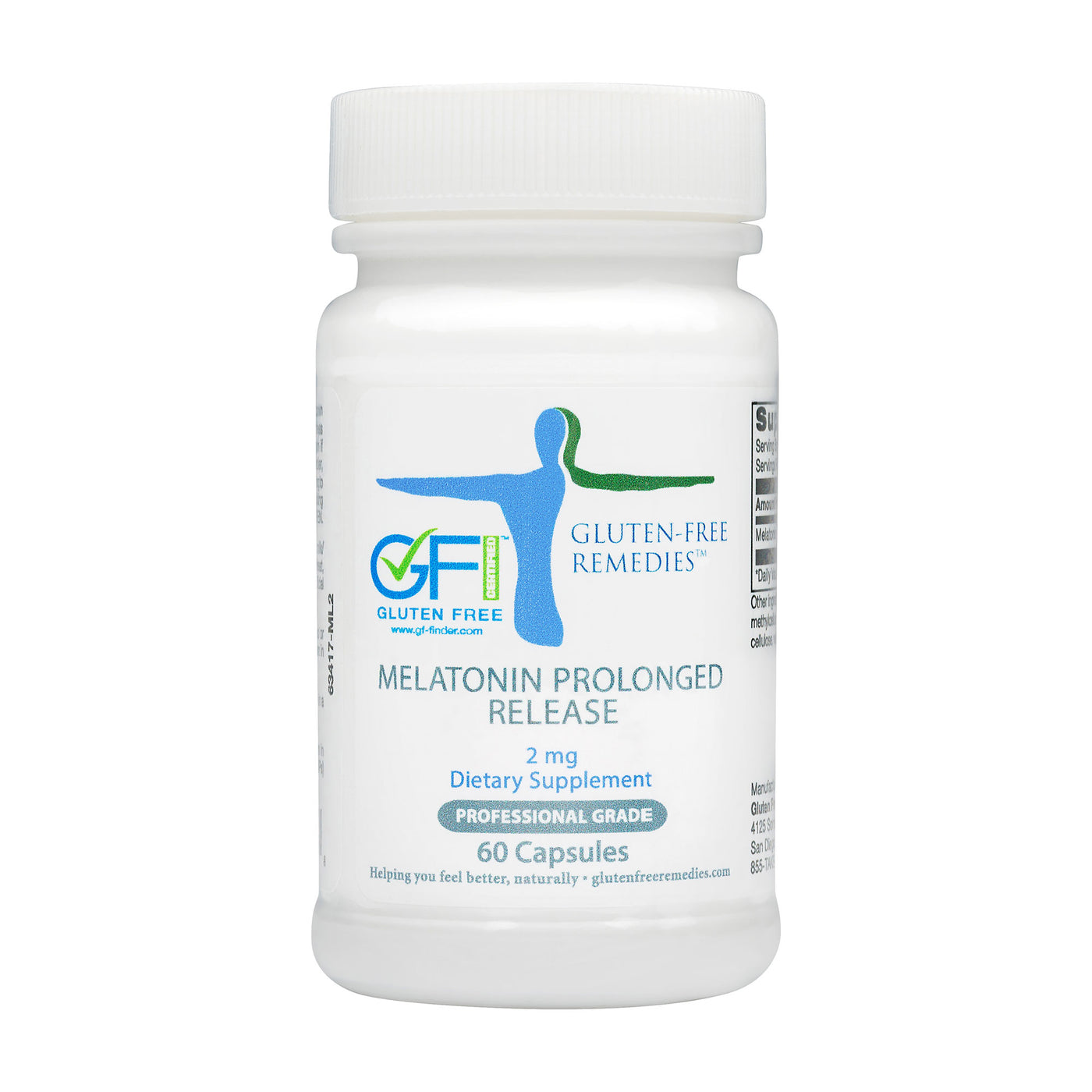 gluten free remedies melatonin bottle