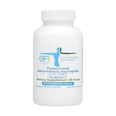 gluten free remedies pasteurized akkermansia muciniphila bottle