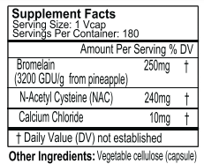 Bromelain/NAC