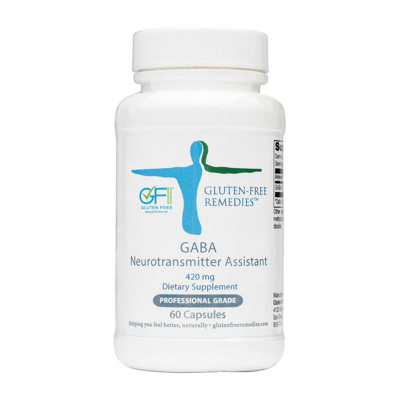 Gluten Free Remedies Gaba bottle