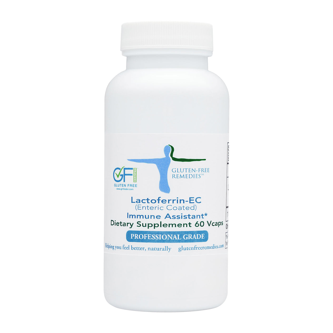Gluten Free Remedies Lactoferrin bottle