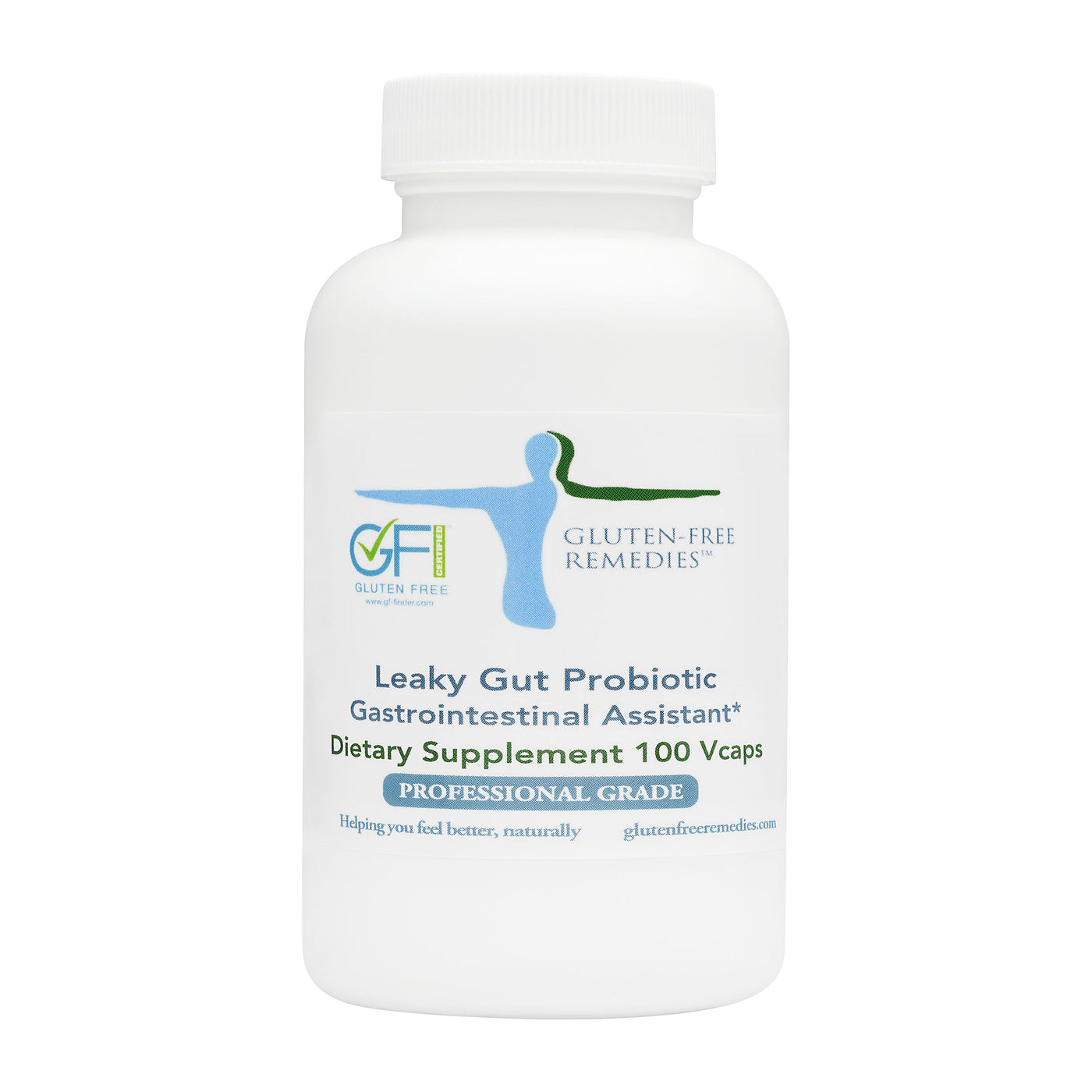 Gluten Free Remedies Leaky Gut Probiotic bottle