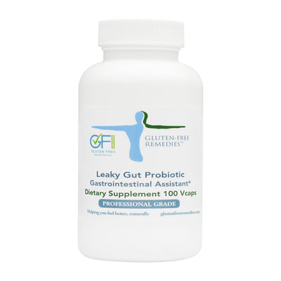 Gluten Free Remedies Leaky Gut Probiotic bottle