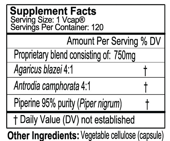 Gluten Free Remedies Agaricus blazei supplement facts