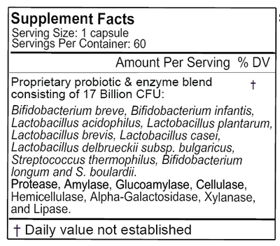 Gluten Free Remedies GF Biotic supplement facts