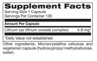Gluten Free Remedies Lithium Orotate facts