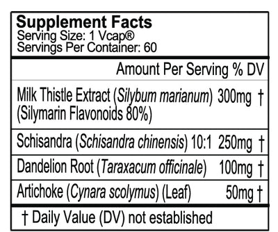 Gluten Free Remedies Liver Detoxifier supplement facts