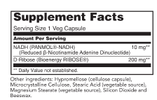 Gluten Free Remedies NADH supplement facts
