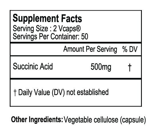 Gluten Free Remedies succinic acid supplement facts